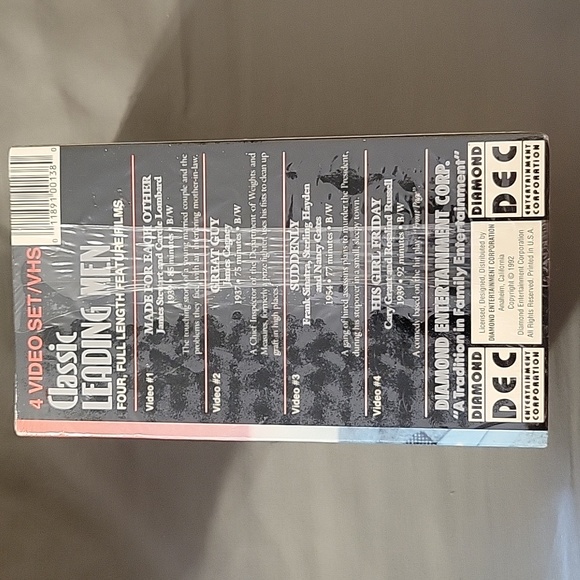 New/Sealed Diamond Entertainment Corp 4 Full Length Feature Films Set VHS - Picture 4 of 5